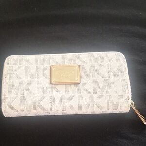 Michael Kors White Logo Wallet